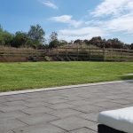 Garden patio installation