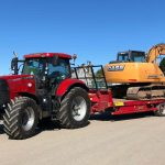 Tractor with digger